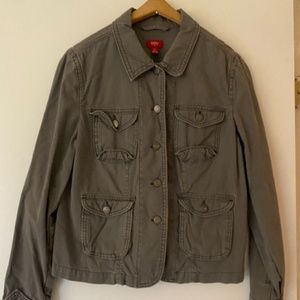 Mossimo Gray Button Up Jacket